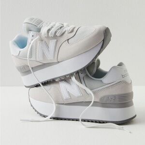 New Balance Women's 574+ Trainers Platform